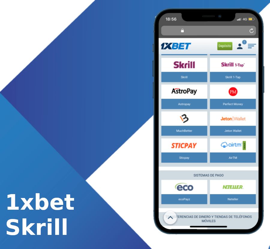 1xbet skrill metodo de pago